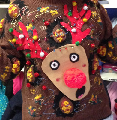 The Terrified Rudolph Christmas Jumpers